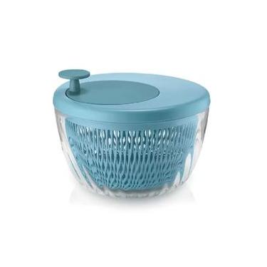 Imagem de CENTRÍFUGA PARA SALADA GUZZINI SPINSTORE 26X19CM 4L EM ACRILICO AZUL FOSCO 170900134 Azul
