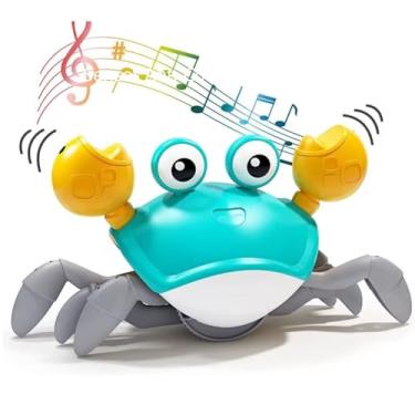 Imagem de Caranguejo Fujão Pega Caranguejo Brinquedo Divertido Com Música Que Anda E Evita Obstáculos Com Sensor Para O Desenvolvimento Do Seu Bebê