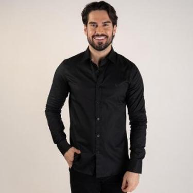 Imagem de Camisa Acostamento Cotton Preta-Masculino