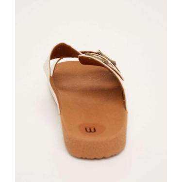 Imagem de Rasteirinha Feminina  Fivelas Marisa-37055, Off white, 37