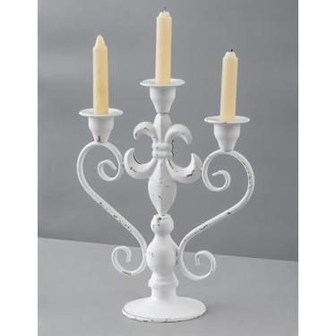 Imagem de SOFE Candelabro de metal (branco)