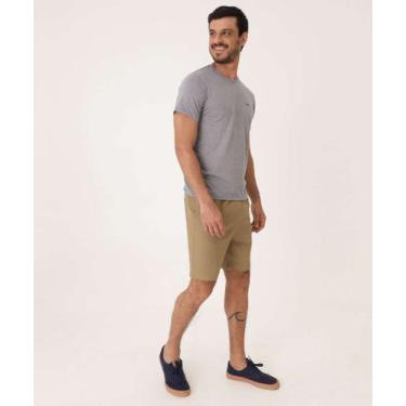 Imagem de Bermuda Masculina Sarja Bolsos MR-25111, Bege, 46