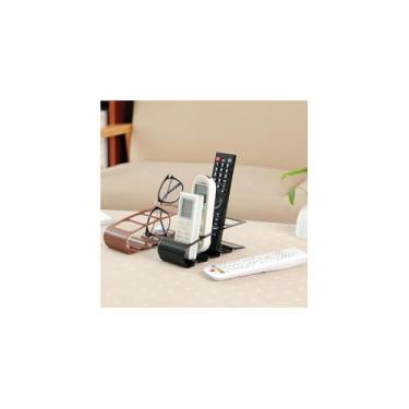 Imagem de Suporte para Controle Remoto com 4 Divisórias, Polipropileno, 18cm x 4cm, Cores Sortidas, Organizador para TV, Ar-condicionado, Video-game