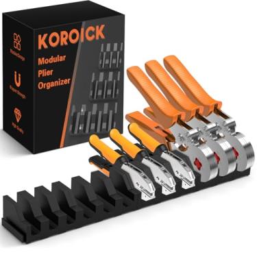 Imagem de Chave de fenda magnética e organizador de alicate – Organizador de caixa de ferramentas modular de espaçamento múltiplo expansível, organizador de gaveta de ferramentas, armazenamento de ferramentas