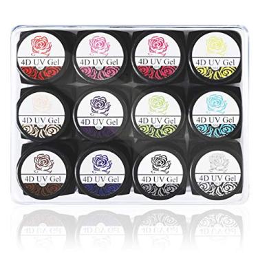 Imagem de Kit de Arte Unha Design Flores DIY Padrões Desenho Esmalte Gravura Escultura 4D Suave Fácil Aplicar Duradouro Pigmento Natural Cobertura Cor Completa Adequado para Uso Profissional em Casa com Produto