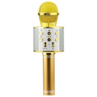 Imagem de Microfone Karaokê Infantil Com Bluetooth Dourado - Toyng