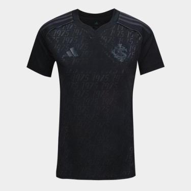 Imagem de Camisa Internacional III 25/26 s/n Torcedor Feminina - Adidas, Preto, 