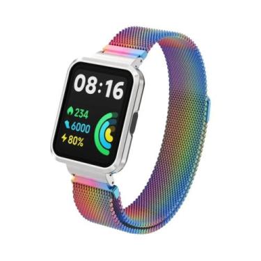 Imagem de Pulseira De Metal Com Protetor De Quadro Para Xiaomi Redmi Watch 2 Lit