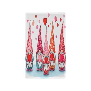 Imagem de Wassud Placa decorativa para interruptor de luz, capas de tomadas, cinco gnomos fofos, placa de parede para tomadas elétricas em branco 11,5 x 7,6 cm