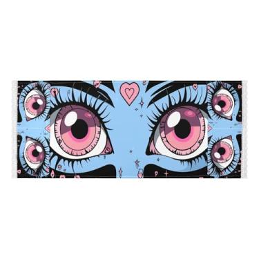 Imagem de Wassud Lindas capas de lavadora e secadora de olhos, protetor de lavadora com sacos de armazenamento, capa de geladeira à prova de poeira com bolsos para lavanderia doméstica, cozinha, 120 x 55 cm