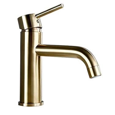 Imagem de YYBOES Torneira de pia de banheiro torneiras de lavatório torneira de banheiro torneira misturadora de lavatório fosco banheiro pequena torneira de pia