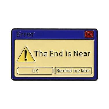 Imagem de Broche De Esmalte Com Mensagem De Erro De Computador: Windows XP Task 