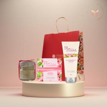 Imagem de Kit Flor de Carambola L’Occitane au Brésil com Vela Aromática, Sabonete e Hidratante Corporal – Presente Completo Corpo e Banho com Sacola