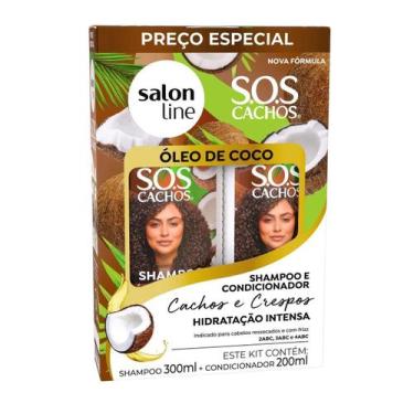 Imagem de Kit Salon Line S.O.S Cachos Óleo de Coco Shampoo 300ml+Condicionador 2