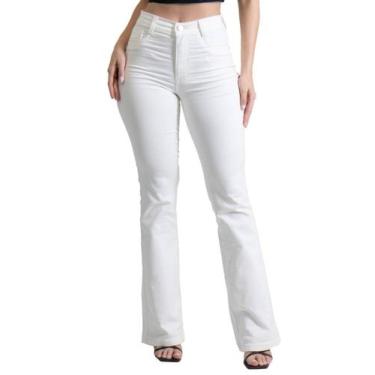Imagem de Calça Sarja Sawary Boot Cut - 274599 - PT 44, Branco, 44