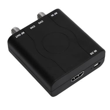 Imagem de Dpofirs Conversor modulador HDMI para RF, interface multimídia HD HDM61 para modulador RF suporta saída de formato NTSC, controle PAL 1080p Saída em formato NTSC, console de jogos de TV doméstico
