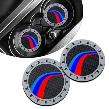 Imagem de Erivis 2 peças de porta-copos de carro para Kia Sportage K4 Telluride Carnival K5 Seltos Soul NIRO EV9 6 acessórios, porta-copos de silicone antiderrapante com logotipo esportivo fluindo em 3 cores, 7