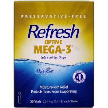 Imagem de Colírio Refresh Optive, lubrificante Mega-3, 30 ml x 5 pacotes