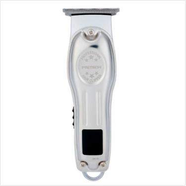 Imagem de Maquina de Barbear Pritech Masculina Aparador de Pelos 10W, U, Prata