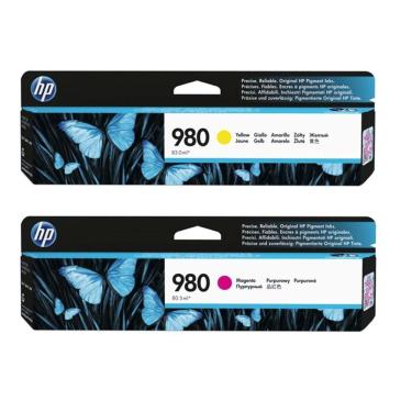 Imagem de Cartucho De Tinta Hp 980 D8j08a D8j10a Ax585z X555dn X555xh X585dn X585f Kit 2x