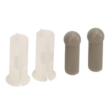 Imagem de POCREATION Kit de Bucha de Viseira Solar, 2 Conjuntos de Substituição de Ponta e Manga de Viseira Solar Feitos de Material ABS Premium para Camaro Firebird 1967 1969 e Chevy Chevelle