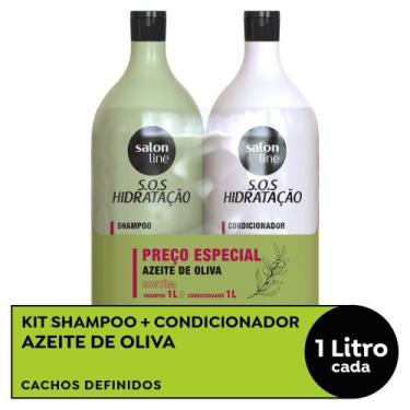 Imagem de Kit Salon Line SOS Hidratação Ultra Cachos Shampoo 1000ml + Condiciona