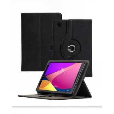 Imagem de Capa compatível com tablet Fro TCL TAB 8 Gen 2/NxtPaper 5G 22.1 cm TAB 8 4G/LE/SE/Plus/WiFi 20.3 cm PU 360 suporte multiângulo portátil com suporte para caneta (TCL TAB 8 4G/LE/SE/Plus/WiFi 20.3 cm)