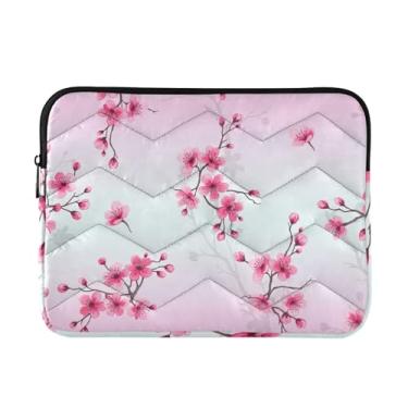 Imagem de Capa leve para laptop, durável, bolsa de transporte de computador, ramos de flor de cerejeira, flores, à prova de choque, capa protetora para notebook
