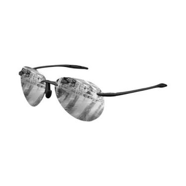 Imagem de Óculos De Sol Aviador Sem Armação Ultra Leves De 12g Polarizados TR90 