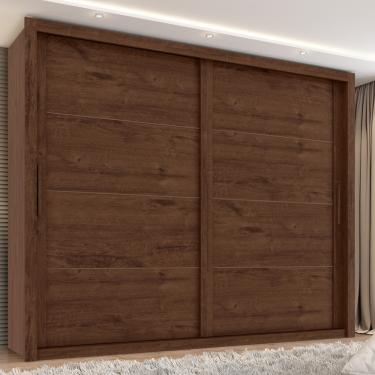 Imagem de Guarda Roupa Casal 2 Portas de Correr Imperador Plus Zanzini - Jacaranda