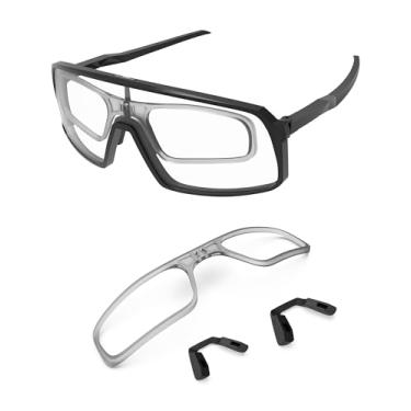 Imagem de PapaViva Suporte de lente de prescrição RX de encaixe para Oakley Sutro/Sutro Lite/Sutro Lite Sweep/Sutro S/Sutro Ti OO9406 OO9406A OO9463 OO9463A OO9465 OO9462 OO6013 - Cinza