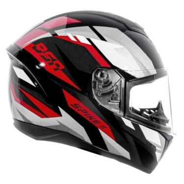 Imagem de Capacete Moto Integral Fechado Peels Spike II BSN Preto / Vermelho Fosco 60