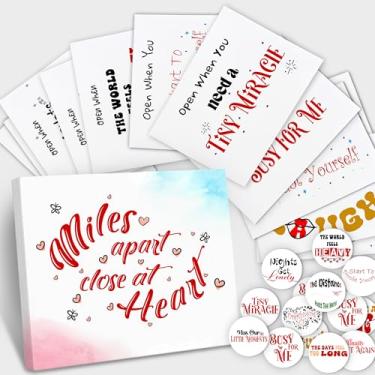 Imagem de Limima Kit de envelopes Open When – 12 cartas abertas quando com adesivos para relacionamento à distância, estudante universitário, filha ou namorado – Presente pensativo de ir embora e kit de