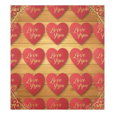 Imagem de Blueangle Capa de ímã de máquina de lavar louça corações Dia dos Namorados, decoração da capa frontal da máquina de lavar louça, adesivos de eletrodomésticos, adesivos de eletrodomésticos, 58 cm C x