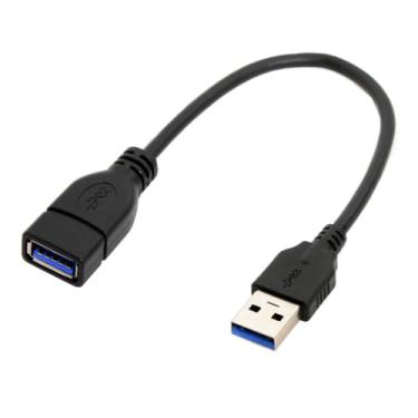 Imagem de xiwai Cabo de extensão USB 3.0 Tipo-A macho para USB 3.0 Tipo-A fêmea 5Gbps 20 cm