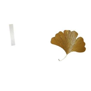 Imagem de Whtkoph Abajur de Chão em Ferro Forjado com Folhas de Ginkgo para Sala de Estar, Escultura de Parede Abstrata, Capa para Luminária de Chão para Escritório.