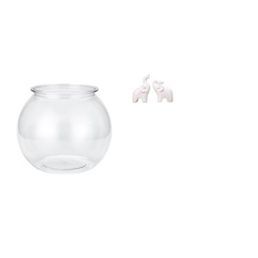 Imagem de Whtkoph Pequeno Aquário Transparente, Decoração para Casa, Escultura para Tigela/vaso/mesa, Figuras de Animais para Quarto E Sala de Estar.
