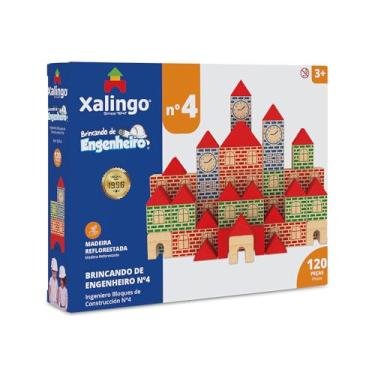 Imagem de Brincando de Engenheiro 120 Peças Xalingo, Multicor