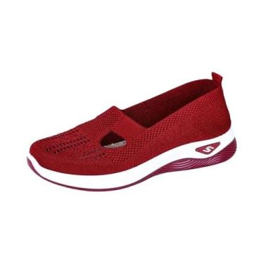 Imagem de Tênis de verão feminino conforto tênis feminino sola macia sapatos fem