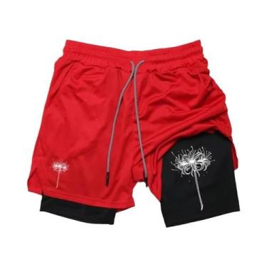 Imagem de Shorts Masculinos De Secagem Rápida Para Academia, Corrida E Treino Co