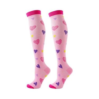 Imagem de Meias De Compressão Unissex Para Ciclismo, Corrida, Yoga, Futebol, Bas