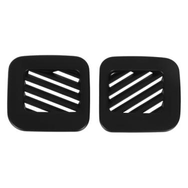 Imagem de TUCKBOLD Moldura de cobertura de ventilação de saída de ar condicionado para painel de instrumentos Ford Maverick 2022-2025 (lado esquerdo direito) preto fosco 2 peças