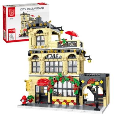 Imagem de City Restaurant Building Block Set- Compatible with Lego City Buildings House, Creator House Experts Assembly Square Building Sets for Adult (1489 pcs)