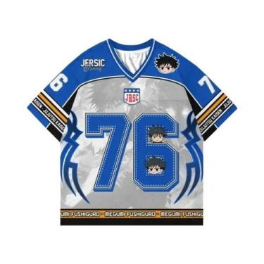 Imagem de Camiseta Unissex Oversize Estilo Y2K Coreano Com Estampa De Futebol Am