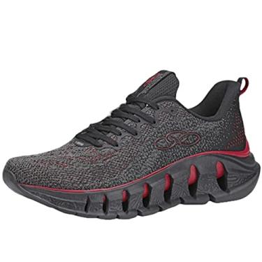 Imagem de Tênis Diffuse 4, Olympikus, Masculino, Preto/Vermelho, 43