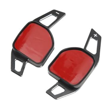 Imagem de Cryfokt Tampa de Extensão do Paddle Shifter de Liga de Alumínio de para 8V S4 S5 B8.5 S6 S7 C7 2013-2016, Fácil Instalação e Limpeza para Atualização do Interior Carro (Preto)