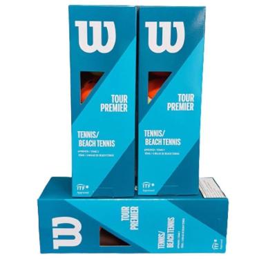 Imagem de Bola De Beach Tennis Tour Premier Pack Com 9 Bolas Wilson-Unissex