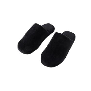 Imagem de Pantufa para mulheres e homens, meias felpudas e macias para casa, sola de borracha, macias, leves, antiderrapantes, internas/externas, Preto, 7-8 Women/5.5-6.5 Men