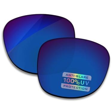 Imagem de Bowyer Lentes de reposição polarizadas para óculos de sol Ray-Ban Meta Wayfarer RW4008 53 mm, Espelhado azul safira, RW4008 53mm