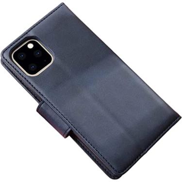 Imagem de AEHON Capa carteira para iPhone 13/13 Mini/13 Pro/13 Pro Max, Flip Folio Cases Capa de telefone RFID destacável magnética com função de suporte e slots de cartão (cor: azul, tamanho: 13 6,1 polegadas)